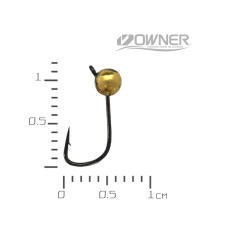 АБешечка 3,0 мм. 12 гачок 0.23 гр. Золото вольфр. мормышка Acoustic Baits