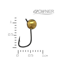 АБешечка 4,0 мм. 12 гачок 0.6 гр. Золото вольфр. мормишка Acoustic Baits