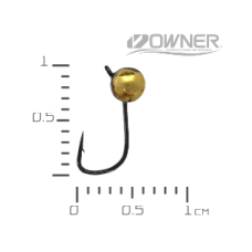 АБешечка 3,0 мм. 14 крючек 0.23 гр. Золото вольфр. мормышка Acoustic Baits