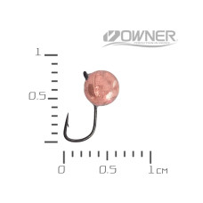 АБешечка 3,8 мм. 16 гачок 0.47 гр. Мідна вольфр. мормишка Acoustic Baits