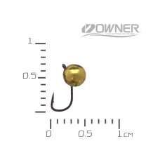 АБешечка 3,0 мм. 18 крючек 0.24 гр. Золото вольфр. мормышка Acoustic Baits