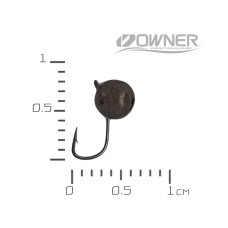 АБешечка 3,5 мм. 16 крючек 0.35 гр. Черная вольфр. мормышка Acoustic Baits