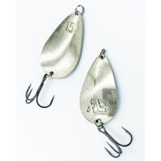 Lozhka 15гр. 6,5см. Мельхиор блесна Acoustic Baits