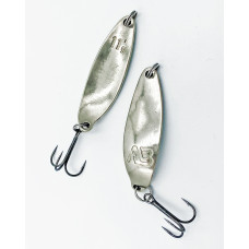 Luga Left 11гр. 5.5см. Мельхиор блесна Acoustic Baits